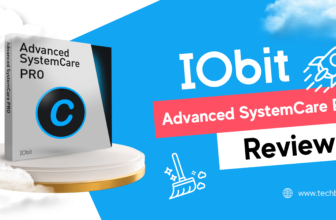 IObit Advanced SystemCare Pro software review graphic.