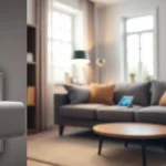 Smart plug in cozy living room setup