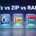 Comparison of 7z, ZIP, and RAR formats