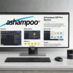Ashampoo ZIP Pro software review on desktop.