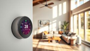 How does a smart thermostat save energy