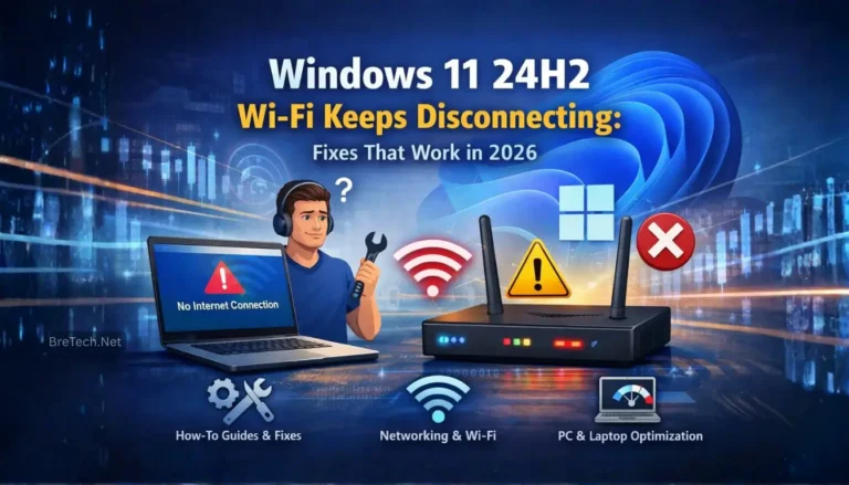 Windows 11 Wi-Fi disconnect issue fixes 2026.