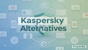 Graphic showcasing Kaspersky alternatives and features
