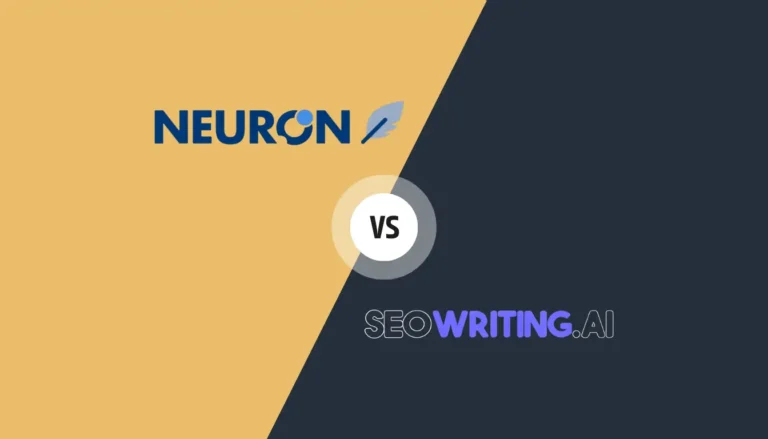 Comparison of Neuron and SEOWriting.ai platforms.